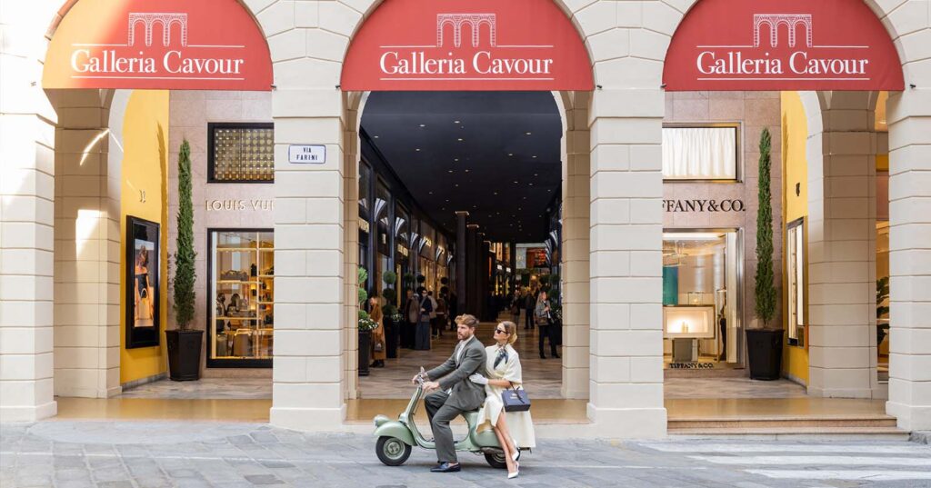 bologna galleria cavour luxury shopping