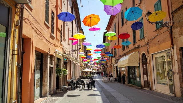 Ferrara via delle volte e via san Romano