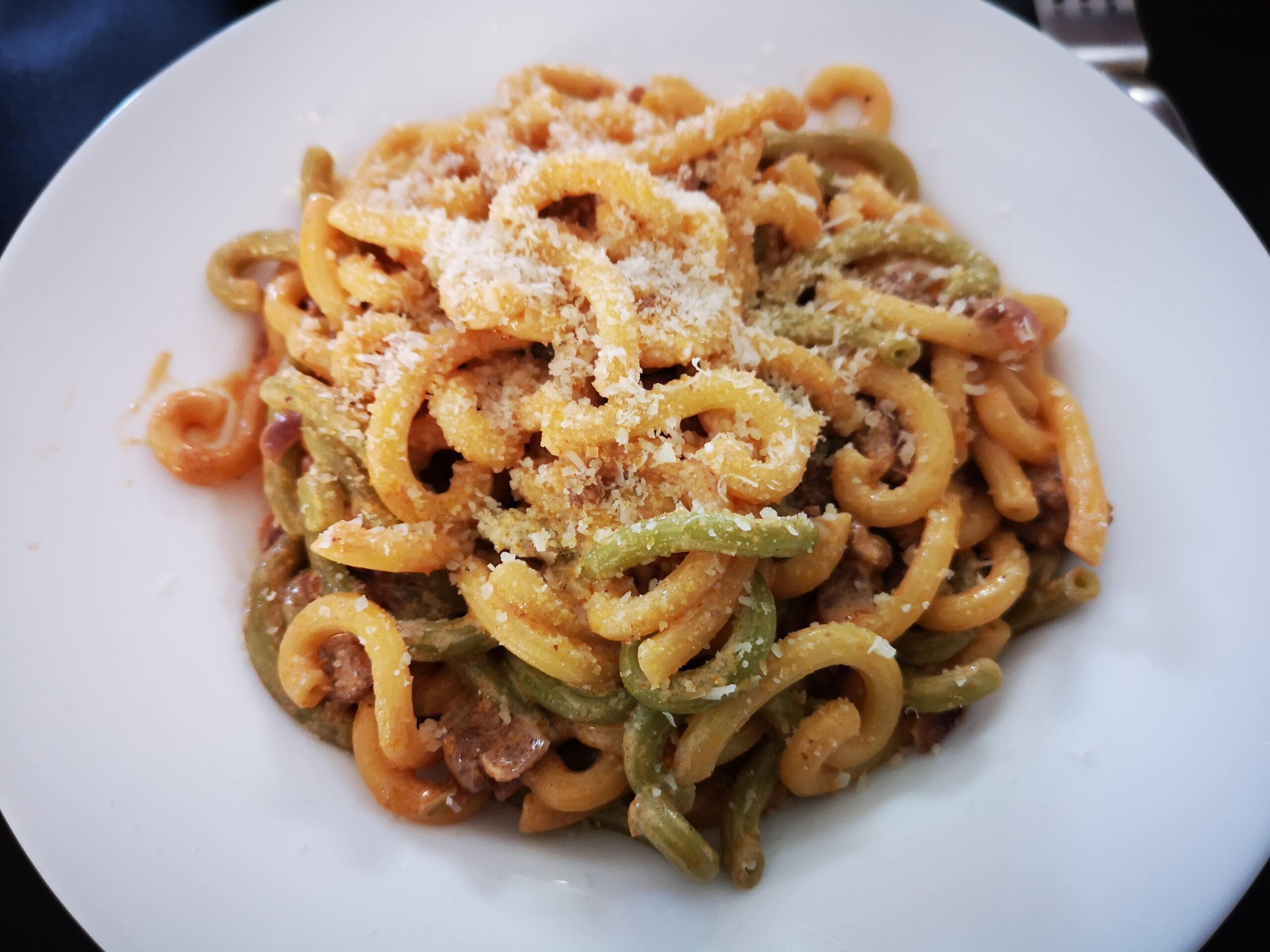 Traditional Bolognese Gramigna Alla Salsiccia