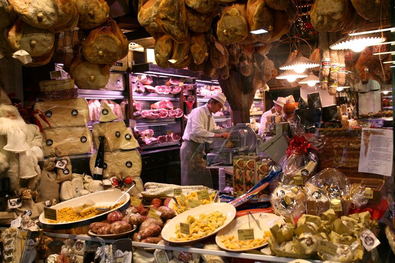 Covered in Market in Bologna