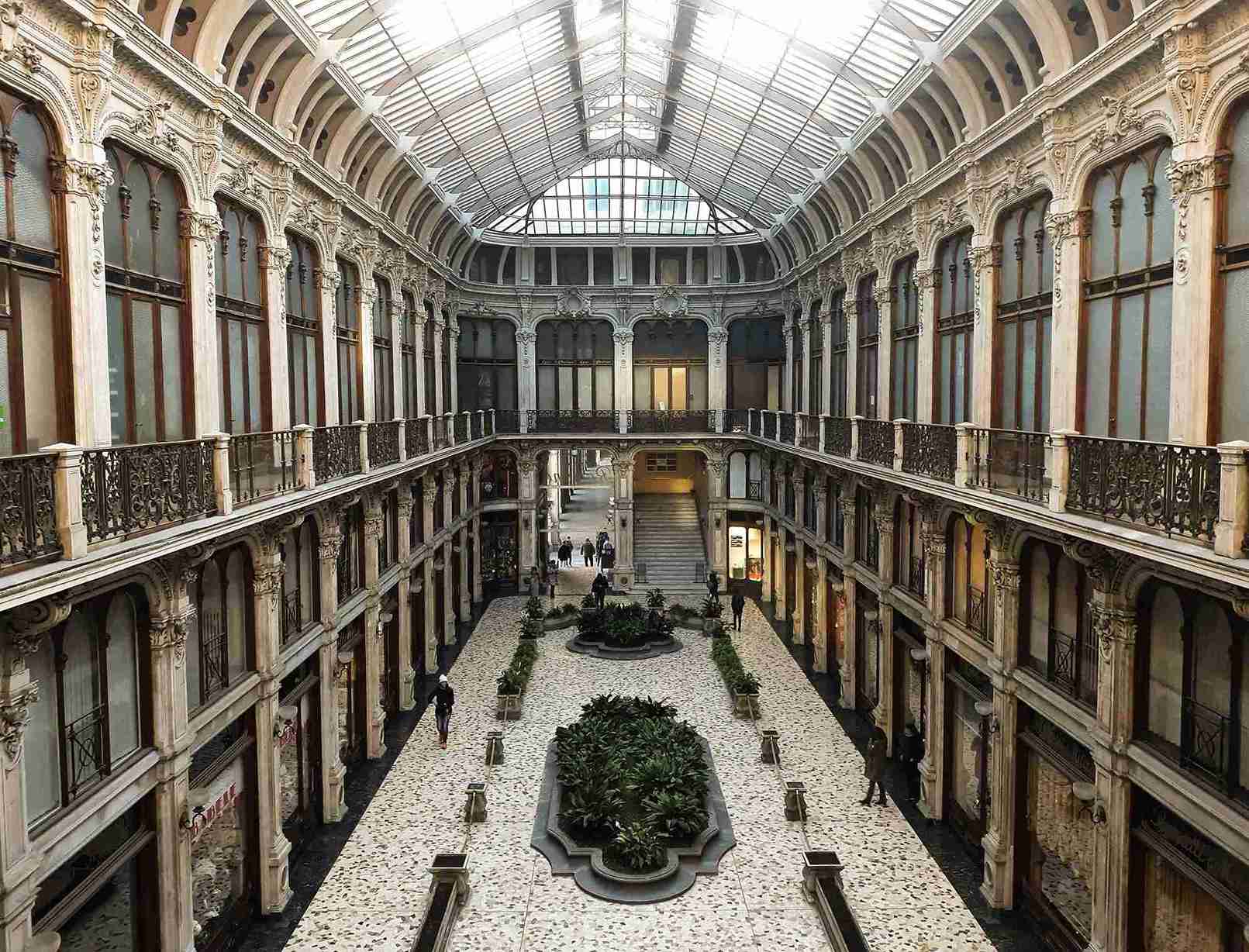 Shopping gallery in Turin