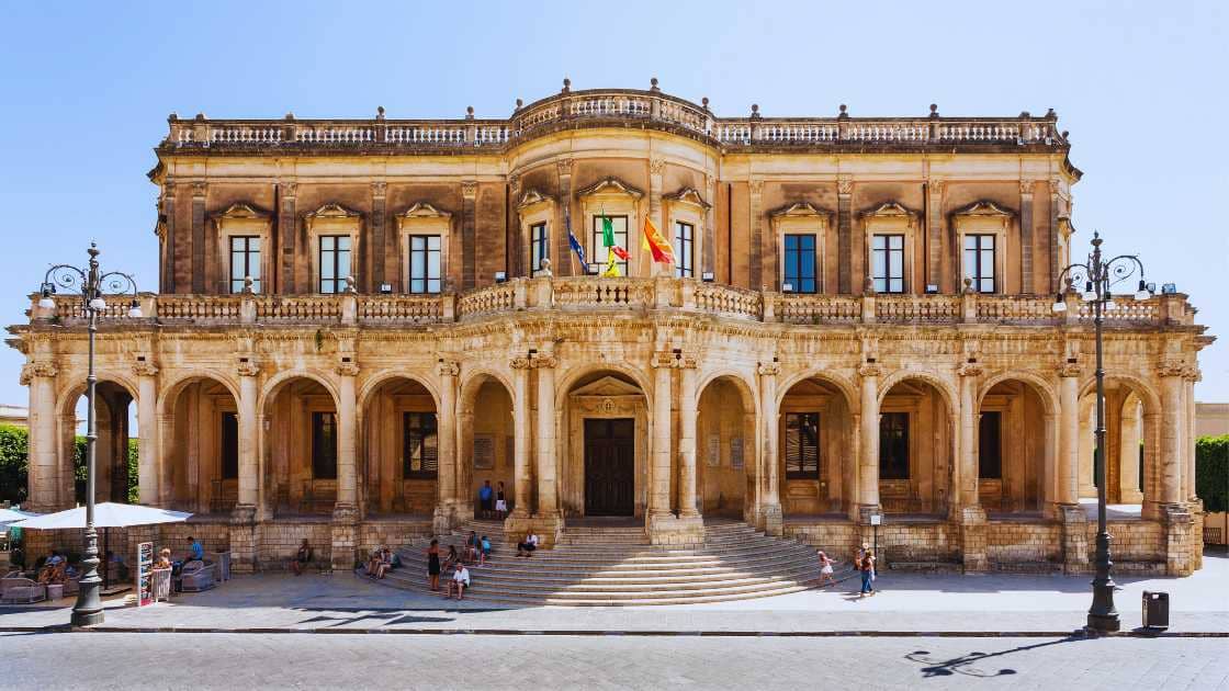 Palazzo Ducezio. Municipio di Noto